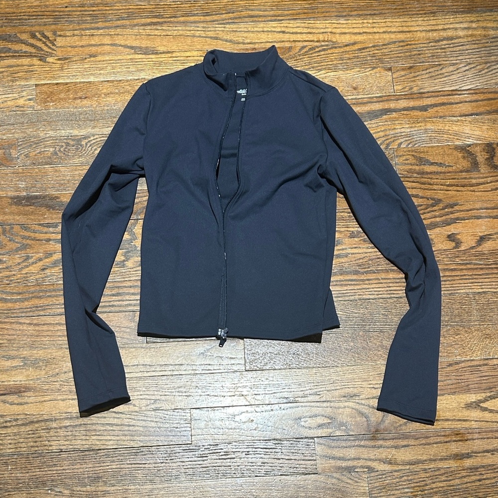 Navy Blue Lightweight Zip-Up Jacket